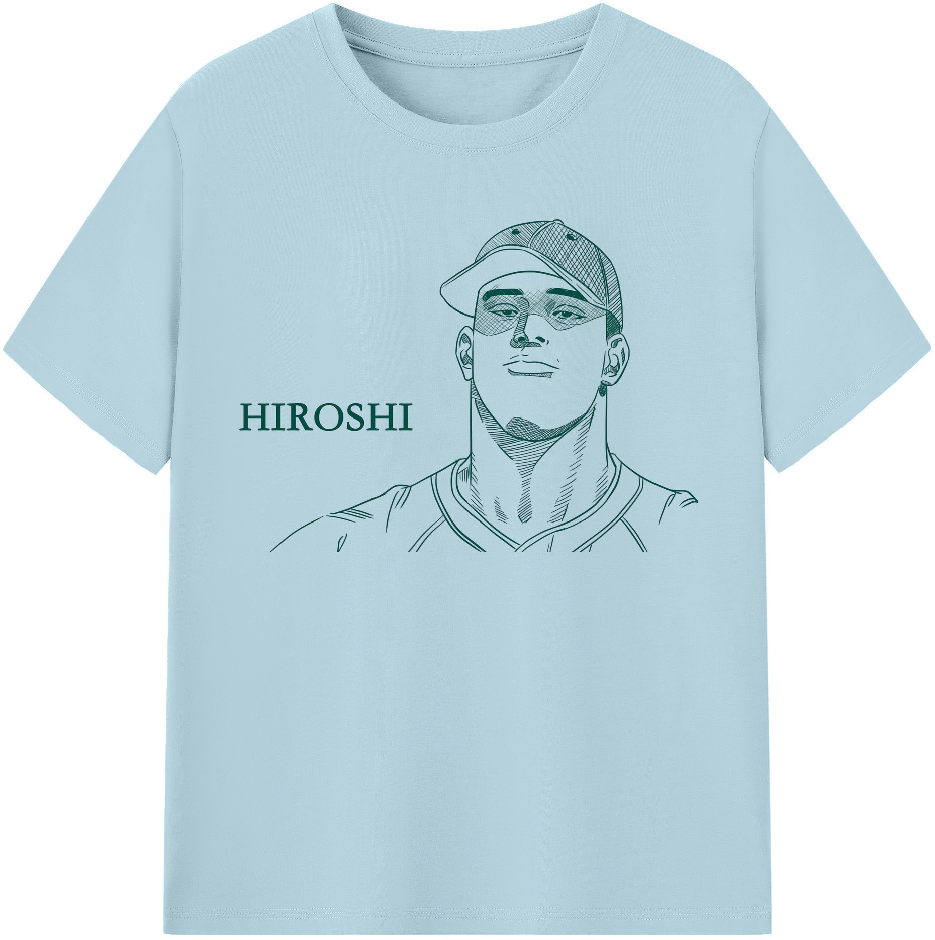 SLAM DUNK／スラムダンク 綿100％半袖Tシャツ（フロントプリント）